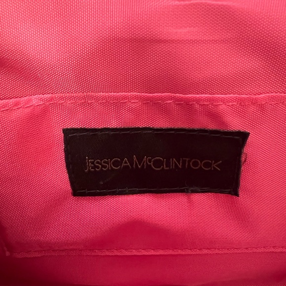 Jessica McClintock Patent Floral Envelope Clutch - Picture 6 of 6